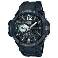 Casio G-Shock Gravitymaster Analogue/Digital Black/Green Mens Watch GA1100-1A3 GA-1100-1A3DR GA-1100-1A3  