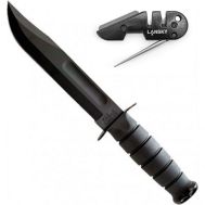Kabar Ka-Bar USMC Fighting/Utility Knife 1211 + Leather Sheath + Lansky PS-MED01 KA-BAR 1211+PS-MED01  