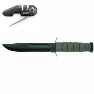 Ka-Bar Knife (Kabar) Fighting / Utility Knife Foliage Green 5011 + Original Sheath + Lansky PS-MED01 KB 5011+PS-MED01  