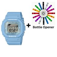 Casio Baby-G Digital G-Lide Blue Tide Graph Watch BLX560-2D BLX-560-2 Bottle Opener Bundle BLX-560-2DR+BO by 45 