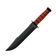 Ka-Bar Knife (Kabar)  Leather Handled Big Brother Utility / Fighting 2217 KA-BAR 2217  