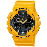 Casio G-Shock Analogue/Digital Mens Yellow XL-Series Watch GA100A-9A GA-100A-9ADR GA-100A-9ADR by 45 