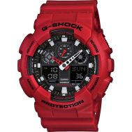 Casio G-Shock Analogue/Digital Mens XL Series Red Watch GA100B-4A GA-100B-4ADR GA-100B-4ADR by 45 