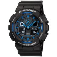 Casio G-Shock Analogue/Digital Mens Black/Blue XL Watch GA100-1A2 GA-100-1A2DR GA-100-1A2DR by 45 