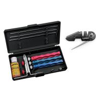 Lansky Standard Sharpening System - 3 Hone Kit + Lansky Pocket Sharpening Kit PS-MED01 Bundle LKC03+PS-MED01  