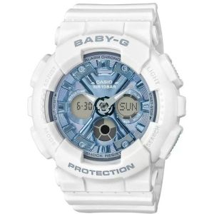 Casio Baby-G Matte White/Blue Analogue/Digital Watch BA130-7A2 BA-130-7A2 BA-130-7A2DR  