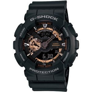 Casio G-Shock Ana/Digi Mens Black/Rose Gold Watch GA110RG-1A GA-110RG-1A GA-110RG-1ADR  